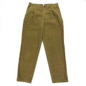 NEW Alex Mill Rugged Corduroy Boy Pant Pleated Trouser Olive Green Old Money 8